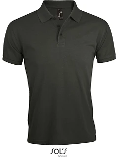 SOL'S Prime Men Pánske polo tričko z hrubej bavlny 25.0571 tmavošedé