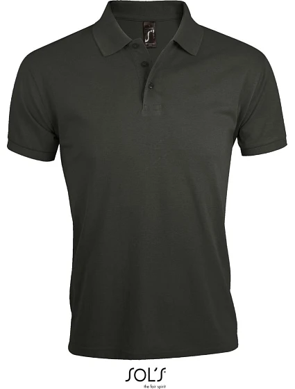 SOL'S Prime Men Pánske polo tričko z hrubej bavlny 25.0571 tmavošedé