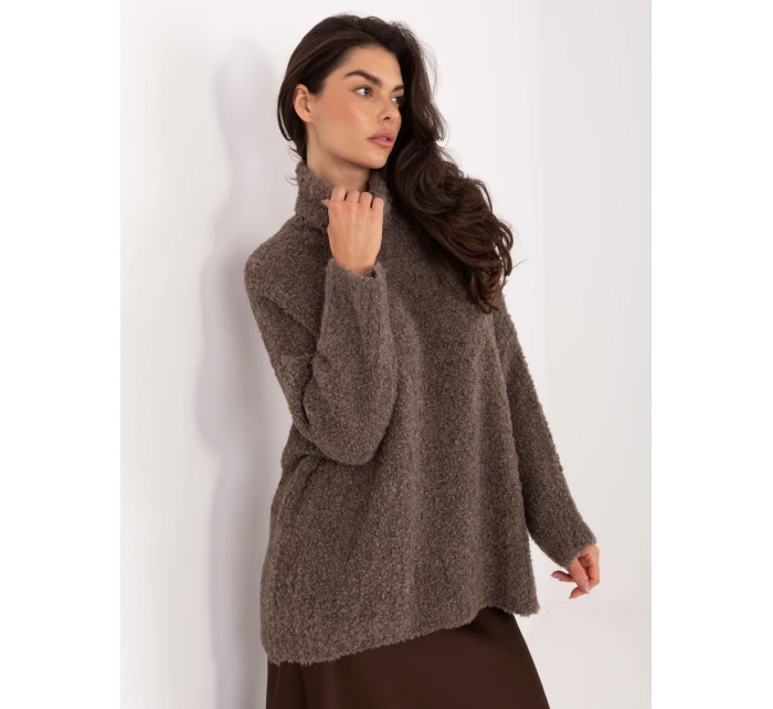 Sweter CH SW model 21795545 ciemny bezowy - FPrice Sweter CH SW model 21795545 ciemny bezowy - FPrice