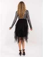 Sukienka MI SK model 21757235 czarno srebrny - FPrice Sukienka MI SK model 21757235 czarno srebrny - FPrice
