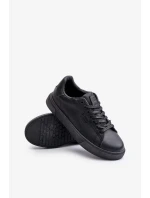 Pánske kožené tenisky ECO Big Star - čierne