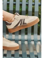 Semišové tenisky na platforme - béžové Corynelle Semišové tenisky na platforme - béžové Corynelle