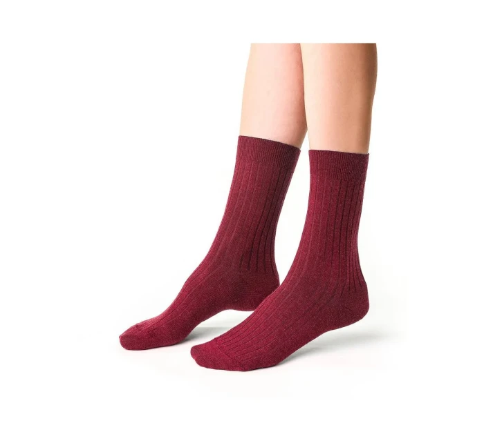 Pánské žebrované ponožky model 16327050 Merino - Steven Pánské žebrované ponožky model 16327050 Merino - Steven