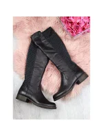 Kožené boty Rieker W model 21891294 černá - Inny