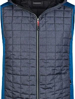Daiber JN 768 Pánska pletená hybridná vesta 02.0768 royal melange/anthracite melange