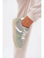 Niskie Sneakersy Damskie Na Platformie Zielone Telmira