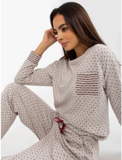 Pyžamo BR PI 9114 svetlo béžové Pyžamo BR PI 9114 svetlo béžové