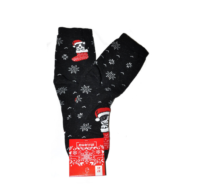 Dámske ponožky 1283 Vianočný mix farieb - Milena