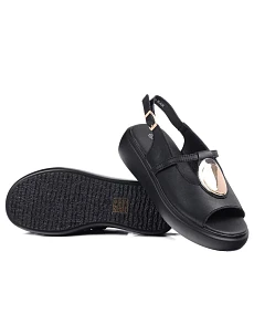 Dámske sandále na platforme GR51-603 Black - S.Barski