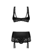 Dámsky zvodný set Lecille black - Obsessive