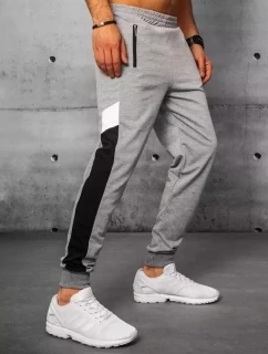 FashionStreet pánske svetlosivé tepláky UX3199