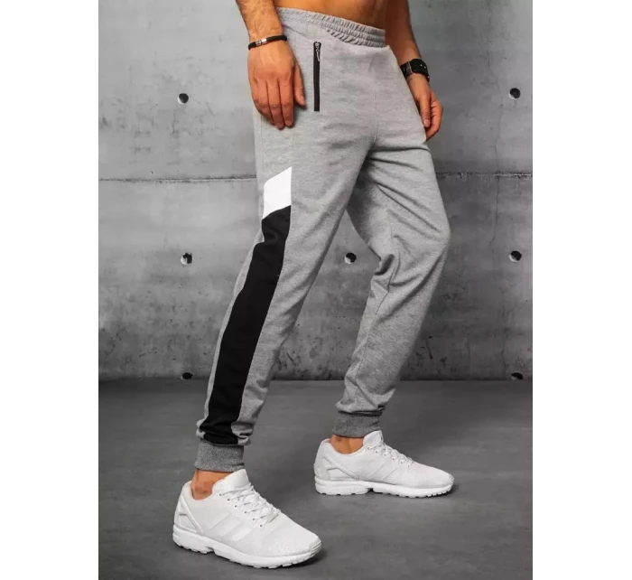 Pánské světle šedé teplákové kalhoty Dstreet model 21963035 - FashionStreet