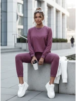 MILIAN dámska tepláková súprava burgundy FashionStreet AY0815
