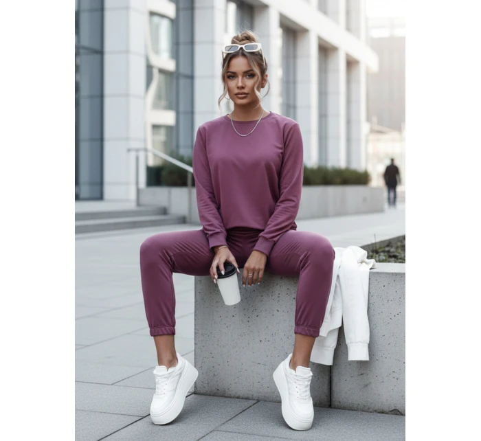 MILIAN dámska tepláková súprava burgundy FashionStreet AY0815