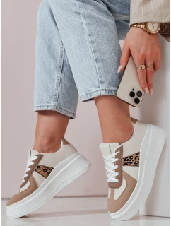 Dámske tenisky na platforme MODNIKKI khaki FashionStreet ZY0874