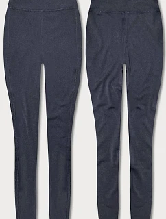 Tmavě modré dámské legíny s ozdobnými model 18498154 - J.STYLE