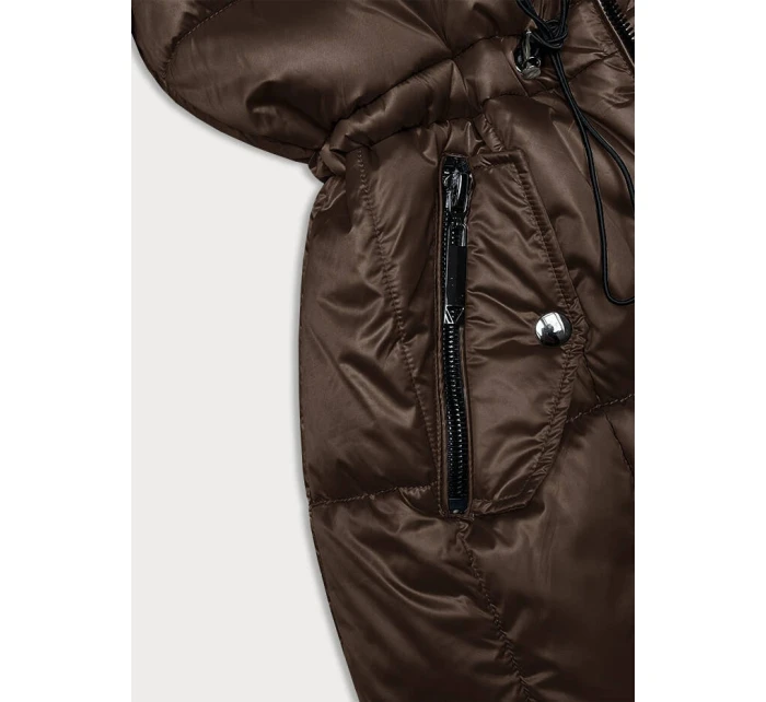 Hnedá dámska zimná bunda S'west (B8207-B8282-14) Hnedá dámska zimná bunda S'west (B8207-B8282-14)