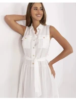 Elegantní dámské maxi šaty v krémové barvě model 21214408 - Factory Price Elegantní dámské maxi šaty v krémové barvě model 21214408 - Factory Price