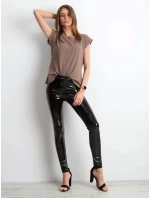 Hnědé bavlněné tričko tshirt s ohrnutými Feel Good model 21470505 - Factory Price