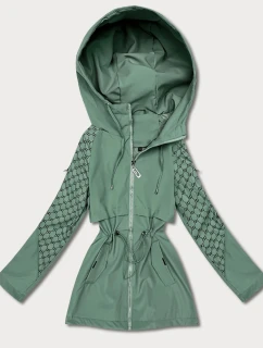 Damska kurtka z monogramem Goodlookin szarozielona (KK60412-3#)
