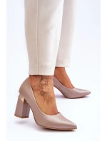 Zazoo model 21615922 Kožené Lodičky Beige - Boto