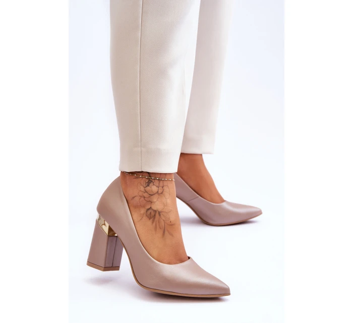 Zazoo model 21615922 Kožené Lodičky Beige - Boto