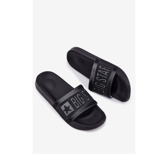 Męskie Klapki Big Star RR174A053 Czarne Męskie Klapki Big Star RR174A053 Czarne