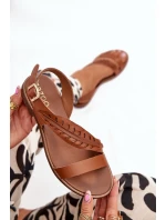 Sandały Damskie Z Naturalnej Skóry Na Płaskim Obcasie Zazoo 3564 Camel Sandały Damskie Z Naturalnej Skóry Na Płaskim Obcasie Zazoo 3564 Camel