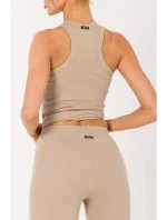 M734 Rebrované pletené legíny - béžové M734 Rebrované pletené legíny - béžové