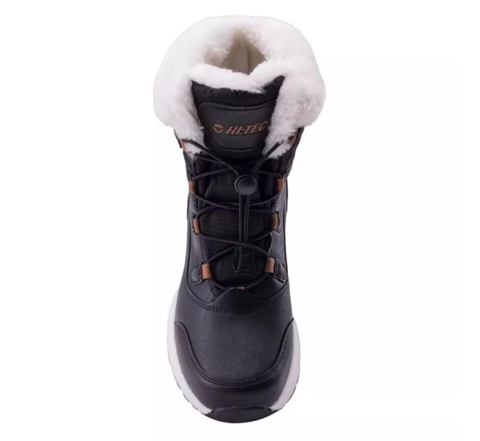 Juniorské členkové snehové topánky Mester Wp Teen Jr 92800555587 Black with White - Hi-Tec