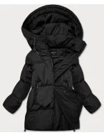 Čierna dámska zimná bunda (ad6076)