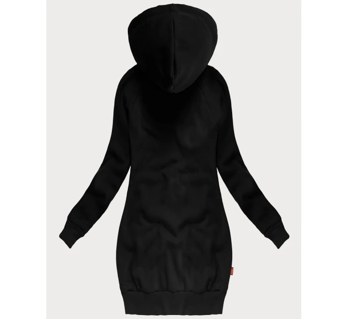 Čierna dlhá dámska mikina (AMG-738/1)