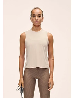 Dámske tričko CASALL Graphic Tank, farba: béžová