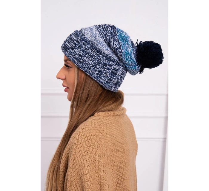 Pola fleecová čiapka K267 čierna+džínsy