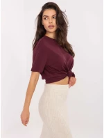 Tričko D12022M02645R burgundy Tričko D12022M02645R burgundy