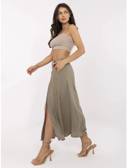 Sukňa D73761M50222A khaki Sukňa D73761M50222A khaki