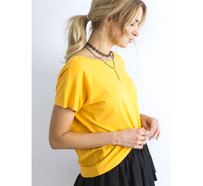 Tričko RV TS model 14816788 tmavě žlutá - FPrice Tričko RV TS model 14816788 tmavě žlutá - FPrice