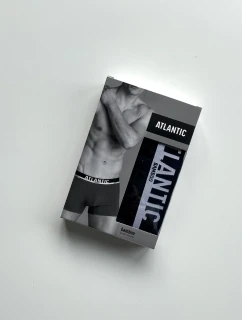 Pánské sportovní boxerky ATLANTIC - černé