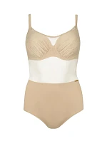 Dámske jednodielne plavky S 964 V1CM4 Como 4 beige-gold - Self
