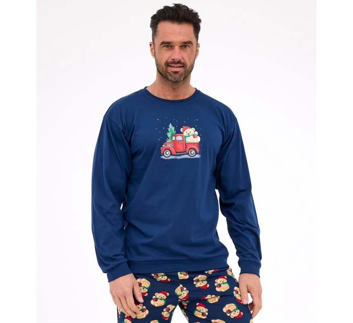 Cornette pyžamo 115/290 Teddy 2 dĺžka/r Vianoce S-2XL pánske