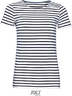 SOL'S Miles Women Dámské pruhované tričko model 22521463 white/navy