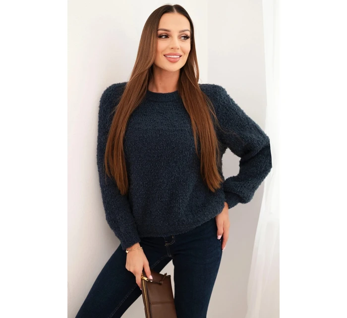 Dámsky mäkký mohérový sveter granátový