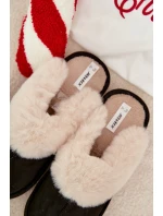 Dámské pantofle s kožíškem Černé Zanelia Dámské pantofle s kožíškem Černé Zanelia