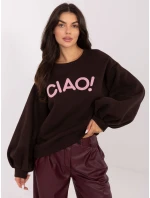 RV BL mikina A1044.78 tmavohnedá