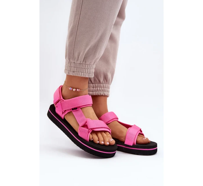 Dámské sandály na platformě Lee Cooper Fuchsia Dámské sandály na platformě Lee Cooper Fuchsia