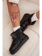 Dámske snežnice D.Franklin na platforme - čierne Dámske snežnice D.Franklin na platforme - čierne