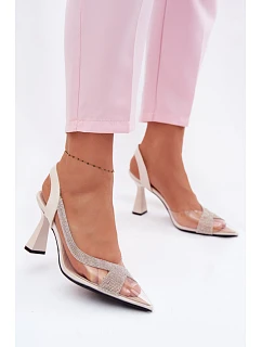 Sandále na podpätku model 226503 Krok vo veľkom štýle