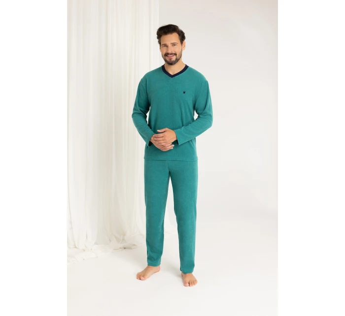 Regina 489 dlhé froté pyžamo 2XL-3XL pánske