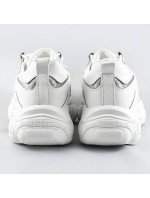 Biele dámske šnurovacie tenisky "sneakers" (172)