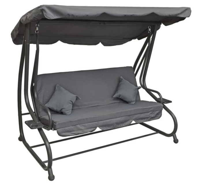 ZÁHRADNÁ A BALKÓNOVÁ HOJDAČKA KASIA 3 OSOBY SIVÁ ZÁHRADNÁ A BALKÓNOVÁ HOJDAČKA KASIA 3 OSOBY SIVÁ